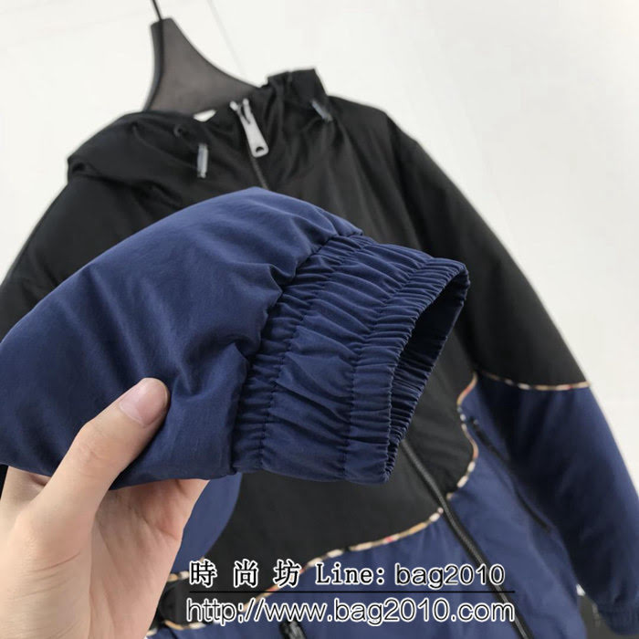 BURBERRY巴寶莉 18SS秋冬新款 撞色拼接 男款羽絨服 ydi2191